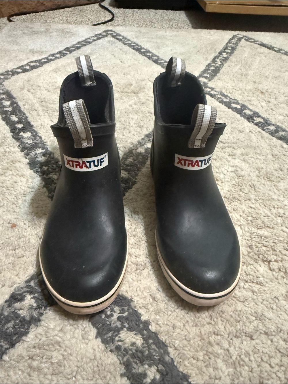 Kids Black Slip-On Xtratuf boots